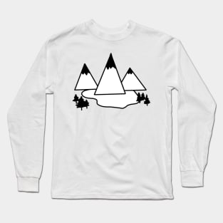 Simplistic mountains Long Sleeve T-Shirt